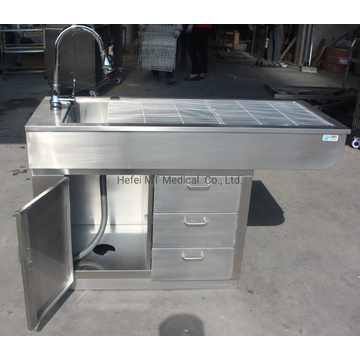 Multi Functions Dog Cat Pey Stainless Steel Disposal Table with Drawers